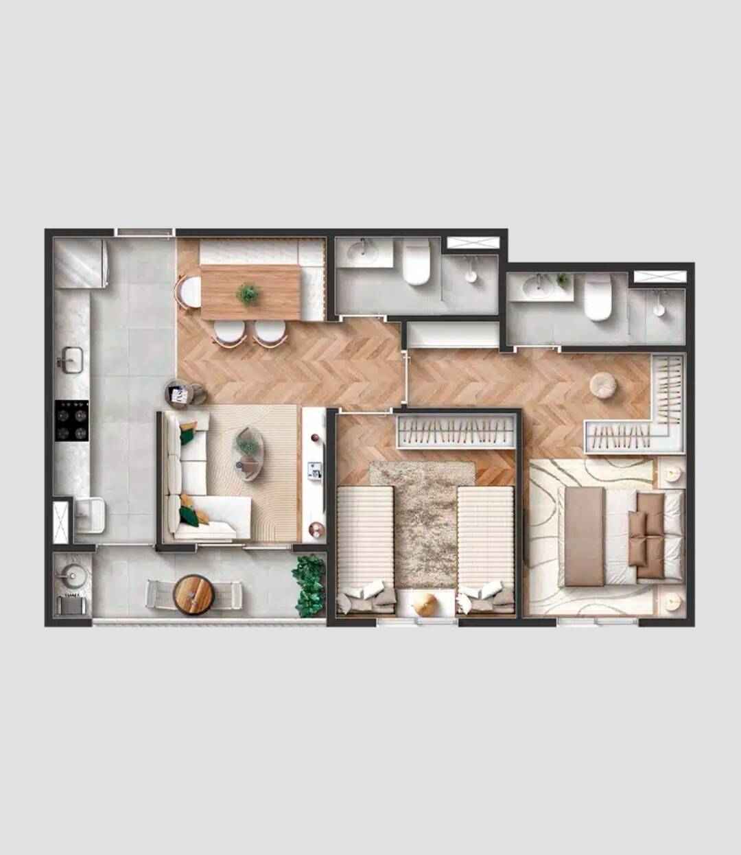 Apartamento, 2 quartos - Foto 66