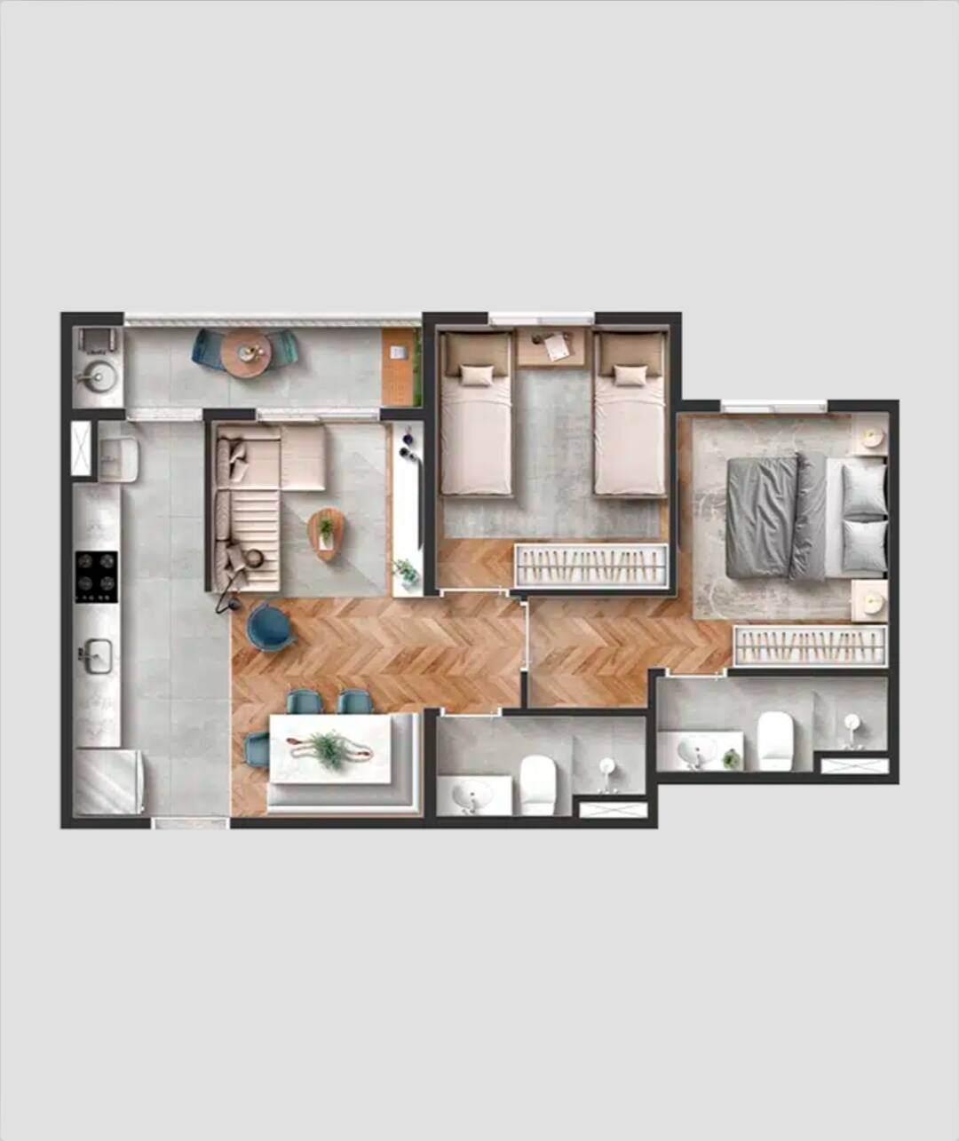 Apartamento, 2 quartos - Foto 67